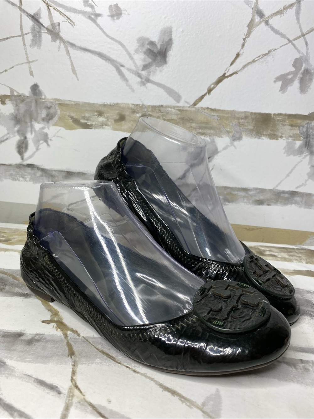 Tory Burch Ballet Flats in Dark Evergreen